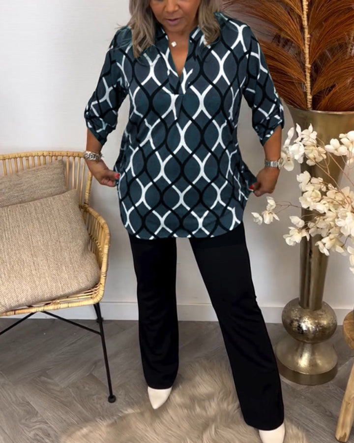Noor – Blouse with Graphic Print